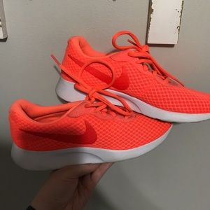 Neon orange Nike’s